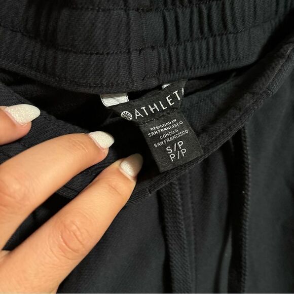 Athleta Farallon Pant Straight Leg Organic Cotton Black- Size Small Petite - Picture 8 of 8